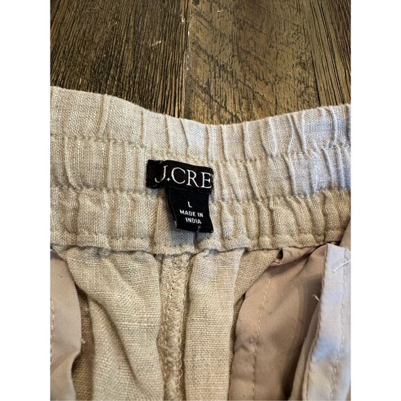 J. Crew 100% linen wide leg pants size large breathable beach coastal - Picture 4 of 8